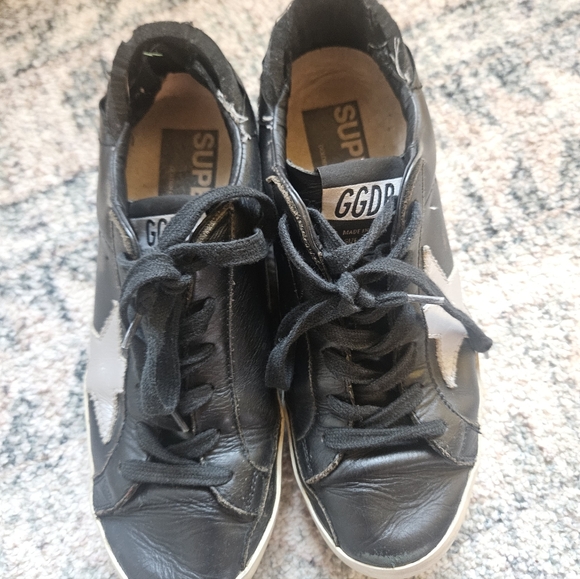 Golden Goose Black Sneakers with Silver Star - Picture 2 of 7